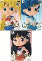 [Used] Complete set of 3 figures: "Pretty Guardian Sailor Moon" Girls Memories Q posket petit vol.1