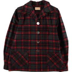 古着 40年代 ペンドルトン PENDLETON チェック柄 イージージャケット テーラードジャケット レディースXL ヴィンテージ/eaa383468のサムネイル