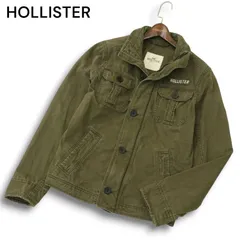 HOLLISTER ホリスター USED加工★ ロゴ刺繍 ミリタリー フィールド ジャケット Sz.S メンズ