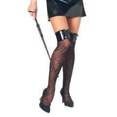 ハロウィンコスプレ大人女性用ストッキングニーハイソックススパイダーウェブ仮装 82686060592(MCD)(PWD)