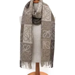 極美品☆LOEWE大判ストール☆カシミヤシルク混☆ダークトープ 極美品☆LOEWE大判ストール☆カシミヤシルク混☆ダークトープ 楽天市場