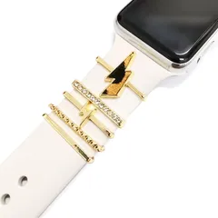 【新着商品】8 iWatch 7 49mm 6 5 45mm 4 44mm 3 42mm 2 1 41mm SE 40mm Ultra メタルブリングダイヤモンド 38mm ファッションアクセサリー Watchバンド 男性 女性 Apple 腕時計の装飾 Foのサムネイル