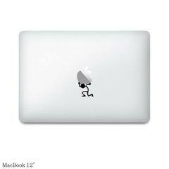 【全機種対応】MacBookステッカー スキンシール 棒人間 キャリー