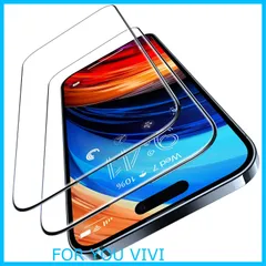 【数量限定】「米軍規格・宇宙航空材料」TORRAS iPhone15Plus 用 ガラスフィルム iPhone14ProMax 用 ガラスフィルム 全面保護 強化極細黒縁 9H越え 6.7インチ アイフォン15プラス・14プロマックス 用 フィルム Glass