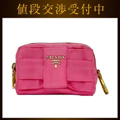 プラダ ミニ ポーチ ピンク PEONIA テスート 1N1441