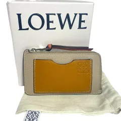 【極美品!!】ロエベ ロゴ刻印 コインケース レザー キャメル 鑑定済み■ 極美品!!】ロエベ ロゴ刻印 コインケース レザー キャメル 鑑定