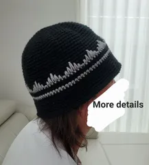 クラッシャーハット　バケットハット　バケハ　ニットハット　クロシェハット