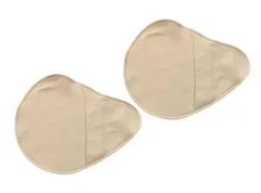 [ミコプエラ] 乳癌パッド シリコンパッド 専用カバー 2枚セット 人工乳房保護カバー ホックなし (螺旋型右, XS) [XS] [螺旋型右]