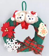 【中古】ぬいぐるみ ダッフィー＆シェリーメイ リースぬいぐるみ 「ダッフィーのクリスマス2010」 東京ディズニーシー限定