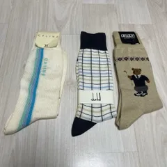 未使用 CELINE・dunhill・Polo ソックス3点セット 25～26