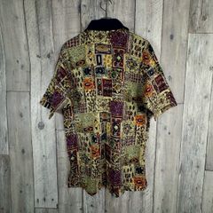 renoma レノマ 柄ポロシャツ 衿つき 半袖 Tシャツ 綿 TEE サイズ46