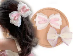 【人気商品】赤ちゃん 子供 女の子 子ども用 ヘアピン おしゃれ かわいい ヘアアクセサリー 大 髪飾り 髪留め リボン 2点セット 発表会 ベビー 結婚式 お出かけ キッズ 入学式 卒業式 ヘアクリップ 入園式 卒園式 BIANHUAN プチプラ プレゼント