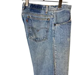 80s90sリーバイスLevi'sデニムパンツウォッシュドデニムオレンジタブ水色ライトブルーvintageヴィンテージ50110
