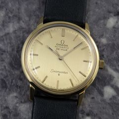オメガ シーマスター アンティーク 18KYG 金無垢 ノンデイト 希少 文字盤 1965年 YG イエローゴールド OMEGA ヴィンテージ 自動巻