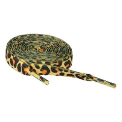 【数量限定】シューレース 平ひも 平型 ヒョウ柄 靴ひも 靴紐 2足 [Elerevyo]