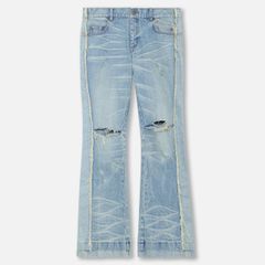 MLVINCE　デニムパンツ　34　フレア　岡山 レディース】フレアデニムパンツ_OK1023E/オカヤマDENIM