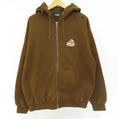 XLARGE エクストララージ BACKSIDE SLANTED OG ZIP HOODED SWEATSHIRT パーカー 101233012008 XLサイズ ※中古