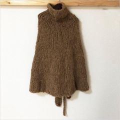 ドレステリア プルオーバー ニットポンチョ ローゲージ アルパカ×ウール F