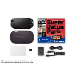 (本体)PlayStation Vita(プレイステーションVita) Super Value Pack Wi-Fiモデル レッド/ブラック(PCHJ-10018) ソニー・コンピュータエンタテインメント