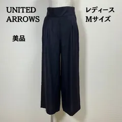 UNITED ARROWS GREEN LABEL RELAXING　ユナイテッドアローズ　ワイドパンツ　Mサイズ　ネイビー　レディース　美品　【B-3】