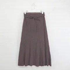 ◇ ◎ nano universe ナノ ユニバース ウエストゴム ロング マーメイド スカート サイズ 36 ブラウン レディース E  【1303140014746】