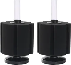 スポンジフィルター 投げ込み式フィルター 2個 ろ過 濾過水槽 台座付き XY-2813