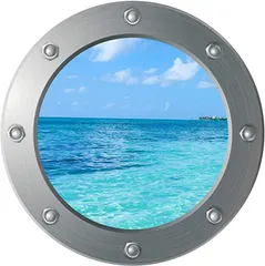 smile planing ウォールステッカー 海 おしゃれ 3d カフェ風 子供部屋 トリックアート シール 壁紙シール(海風景波)