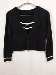 ナイスクラップ カーディガン ブラック フリーサイズ