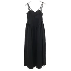 MAISON SPECIAL メゾンスペシャル コルセット ロング キャミワンピース 36 黒 レディース 古着