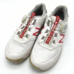 ★特価★ニューバランス ゴルフシューズ 白×レッド ボア WGB574R2 レディース 22.5 ゴルフウェア New Balance