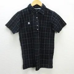 G■アールニューボールド/R.NEWBOLD 半袖ポロシャツ/鹿の子地【M】黒/men's/51【中古】■