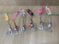 G1394  ハローキティ　ご当地限定　根付　ストラップ　6点セット