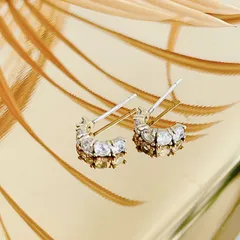 上品な輝き シルバー925芯ピアス【ete453】