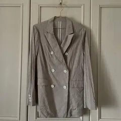 ；バンヤードストーム BARNYARDSTORM　ジャケット アウター 羽織 コート　リネン混　無地　１　お呼ばれ　デート　オフィスカジュアル　食事会