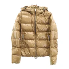 DUVETICA (デュベティカ) ADHARA フード付き ジップアップ ナイロン ダウンジャケット ブラウン 1035 R-FGB