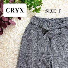 CRYX クリックス パンツ グレー 千鳥格子柄 フリーサイズ ウエストゴム