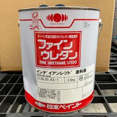ニッペ　ファインウレタン　塗料液のみ　インディアンレッド　3.6kg