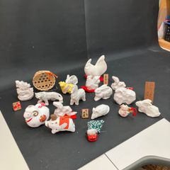十二支　干支　巳年　へび　置き物　陶器　土鈴　お正月　開運など 民芸 干支 土人形 魔除け 民芸品 伝統工芸 郷土玩具