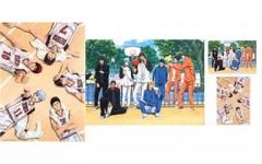 [중고] 클리어 파일 성 린 & 집합 A4 클리어 파일 세트 [이치 반 쿠지 쿠로코의 농구 ~ 방과 후 ver.2 ~] J 상