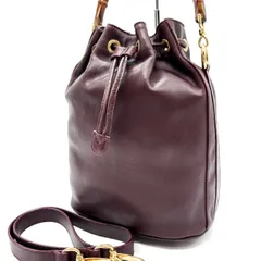 希少 GUCCI ショルダー バッグ デカロゴ 巾着 バケツ 2way レザー 2025年最新】グッチ オールド バケツの人気アイテム - メルカリ