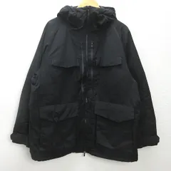 D■ユニクロ/UNIQLO×White Mountaineering ハイブリッドダウンオーバーサイズパーカ/442563【XL】黒/MENS/72P【中古】■