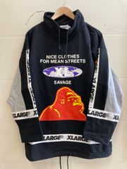 U68 X-LARGE TAPED MOCK NECK SWEAT