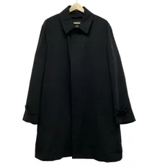 美品　BALLY　チェスターコート　44　ブラック　ストライプ　ウール100% 美品 BALLY チェスターコート 44 ブラック ストライプ ウール100