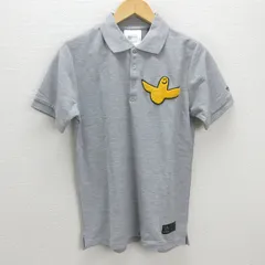 H■マークゴンザレス/MARK GONZALES 鹿の子地 半袖ポロシャツ【M】灰色/MENS■89【中古】のサムネイル