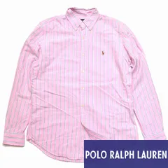 RALPH LAUREN ラルフローレン ストライプ ボタンダウンシャツ ポニー刺繍 長袖 トップス Mサイズ メンズ M823030