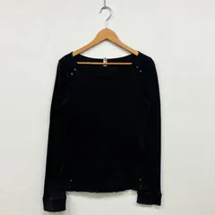 BURBERRY LONDON バーバリーロンドン コットンニット ニット カットソー 丸環 ノバチェック ピスネーム 長袖 三陽商会 90s Y2K 古着 VINTAGE レディース サイズ 2 LH31