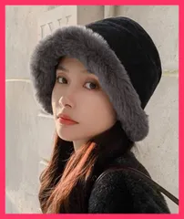 【スタッフおすすめ！】 バケットハット レディース ファー帽子冬 深めハット 帽子女/冷え対策グッズ小物/ファーバケハ 大人 もこもこ ボアハット 厚手 韓国 ボア おすすめ おしゃれ　人気 上品 87SHW-001