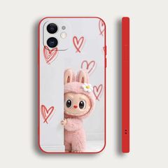 【POP MART Labubu】ホワイトソフトスマホケース｜iPhone対応 かわいい 耐衝撃 人気キャラクター カバー