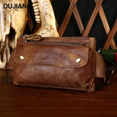 ショルダーバッグ ベルトポーチ ウエストバッグ 胸付けポーチ スマホバッグ 本革 3WAY メンズ 防水