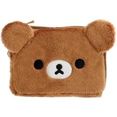 サンエックス(San-X) リラックマ ぬいぐるみパスケース チャイロイコグマ PB72204 H110×W150×D40mm [パスケース チャイロイコグマ]